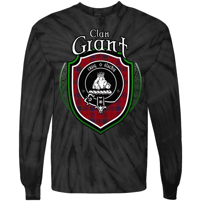 Grant Clan Crest Scottish Clan Grant Family Crest Badge Tie-Dye Long Sleeve Shirt