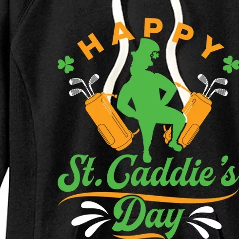 Golf Caddy Caddie St Patrick's Day Funny Golfing Golfer Meaningful Gift Women's Fleece Hoodie