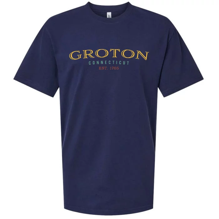 Groton Connecticut Ct Hometown Sueded Cloud Jersey T-Shirt