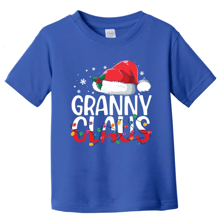 Granny Claus Christmas Pajamas Matching Family Xmas Santa Great Gift Toddler T-Shirt