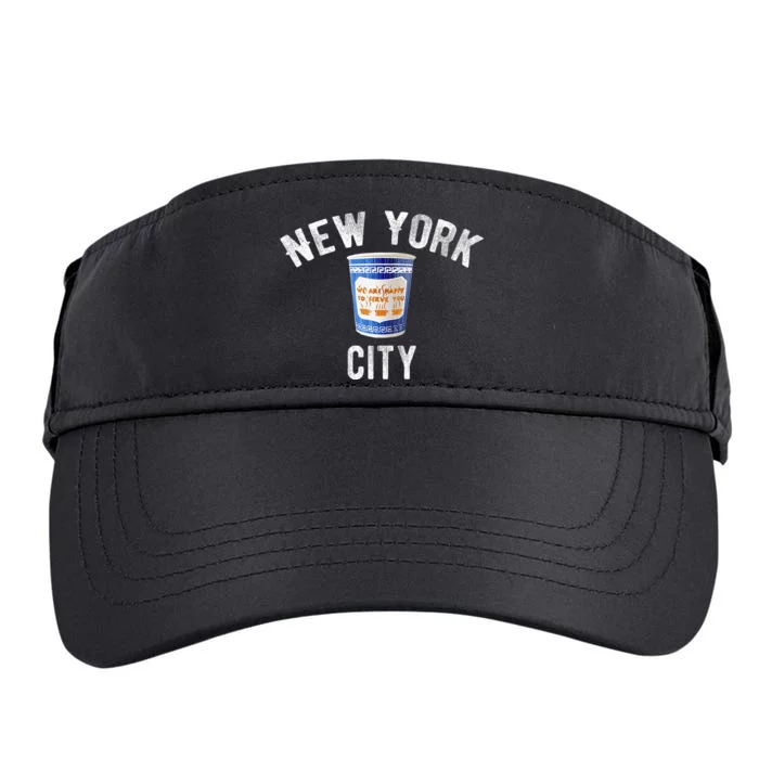 Greek Coffee Cup Nyc New York Adult Drive Performance Visor