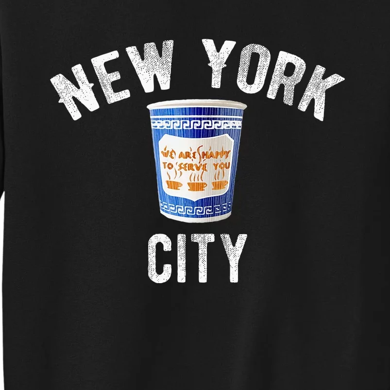 Greek Coffee Cup Nyc New York Tall Sweatshirt