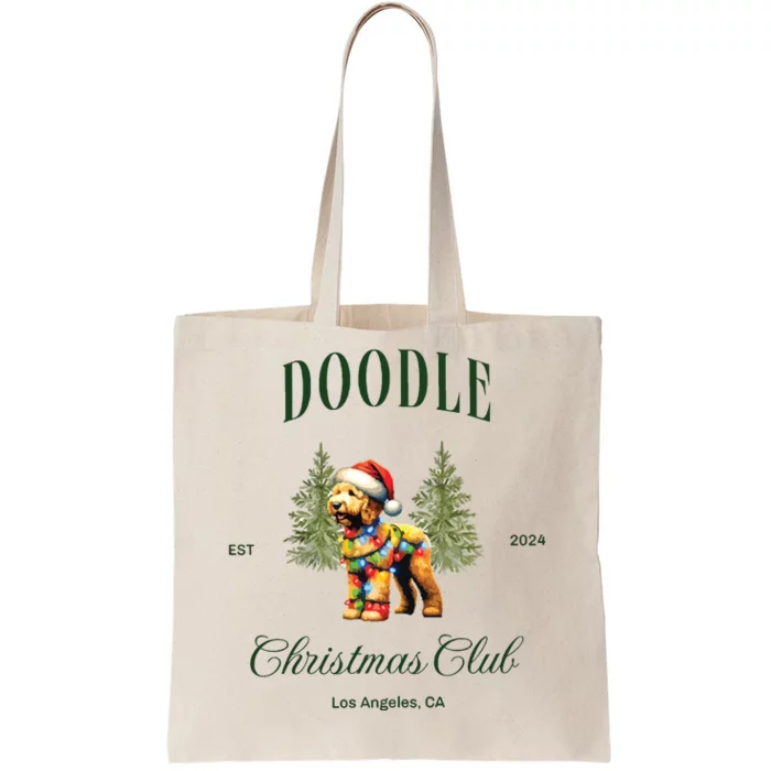 Goldendoodle Christmas Club Tote Bag