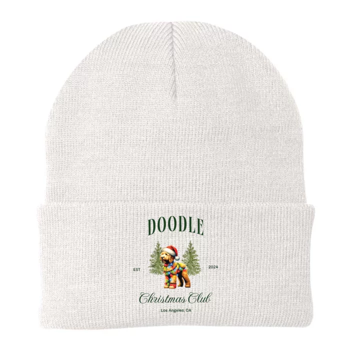 Goldendoodle Christmas Club Knit Cap Winter Beanie