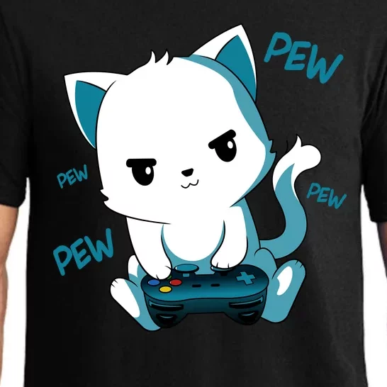 Gaming Cute Cat Gamer Kitty Pajama Set