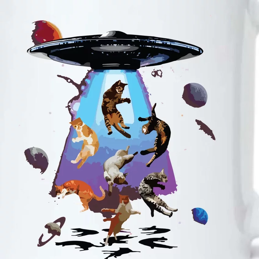 Galaxy Cat Cat UFO Funny Cat Cat Graphic Cat Owner Black Color Changing Mug