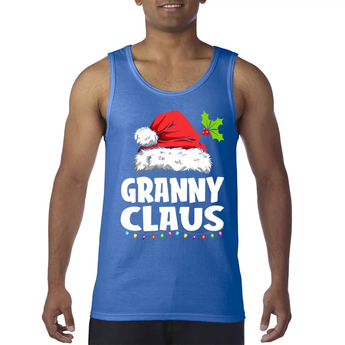 Granny Claus Cool Gift Christmas Pajama Family Matching Xmas Gift Tank Top