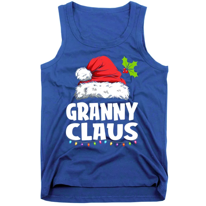 Granny Claus Cool Gift Christmas Pajama Family Matching Xmas Gift Tank Top