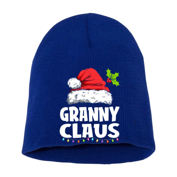 Granny Claus Cool Gift Christmas Pajama Family Matching Xmas Gift Short Acrylic Beanie