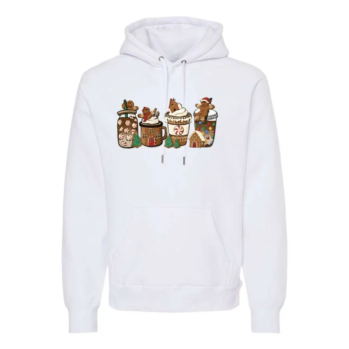 Gingerbread Christmas Coffee Premium Hoodie