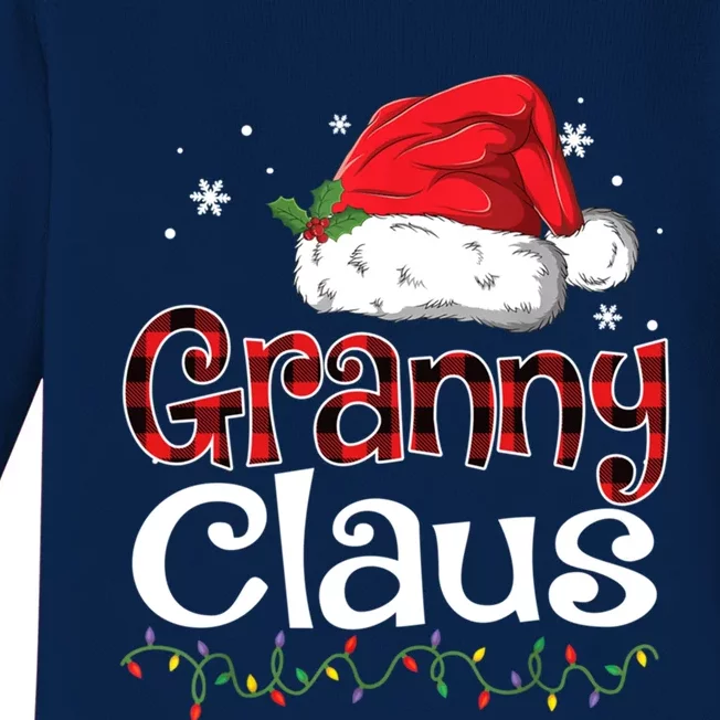 Granny Claus Cute Gift Christmas Pajama Family Matching Xmas Gift Baby Long Sleeve Bodysuit