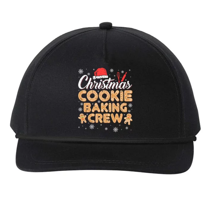 Gingerbread Christmas Cookie Baking Crew Gift Snapback Five-Panel Rope Hat