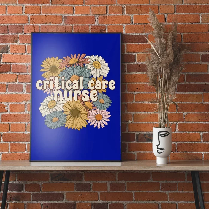 Groovy Critical Care Nurse Critical Care Nursing Gift Poster