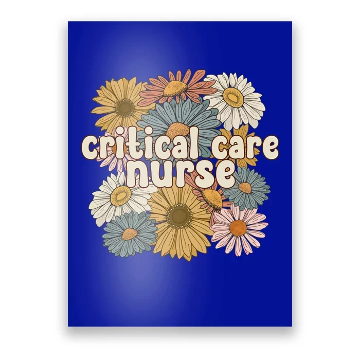 Groovy Critical Care Nurse Critical Care Nursing Gift Poster