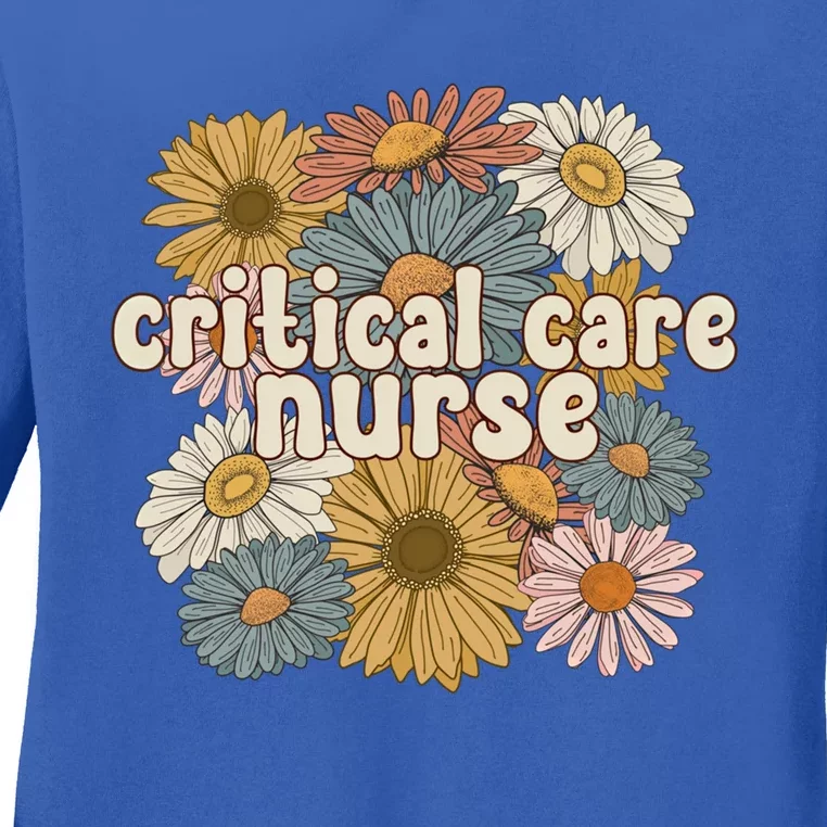 Groovy Critical Care Nurse Critical Care Nursing Gift Ladies Long Sleeve Shirt