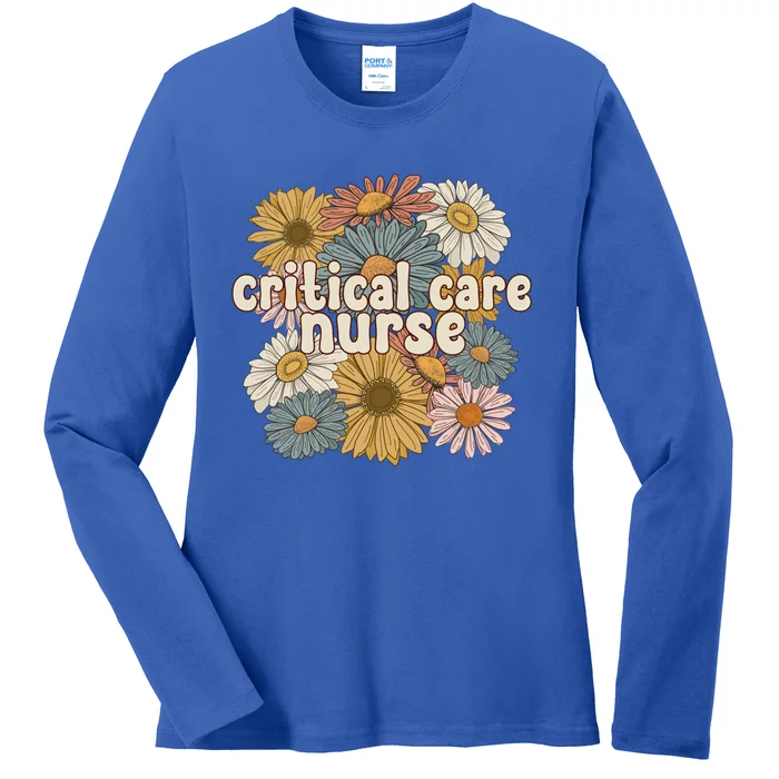 Groovy Critical Care Nurse Critical Care Nursing Gift Ladies Long Sleeve Shirt