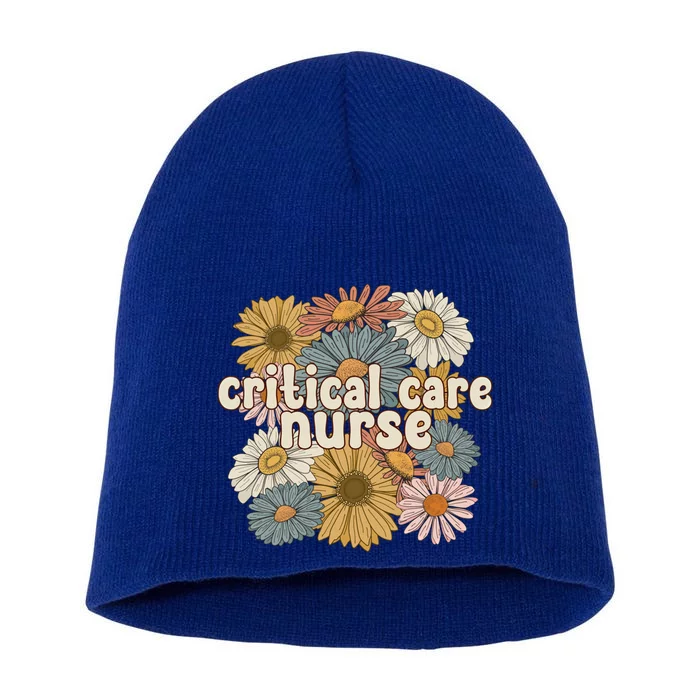 Groovy Critical Care Nurse Critical Care Nursing Gift Short Acrylic Beanie