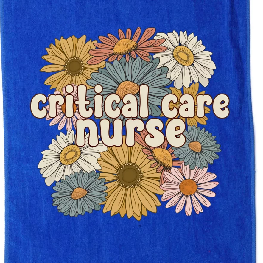 Groovy Critical Care Nurse Critical Care Nursing Gift Platinum Collection Golf Towel