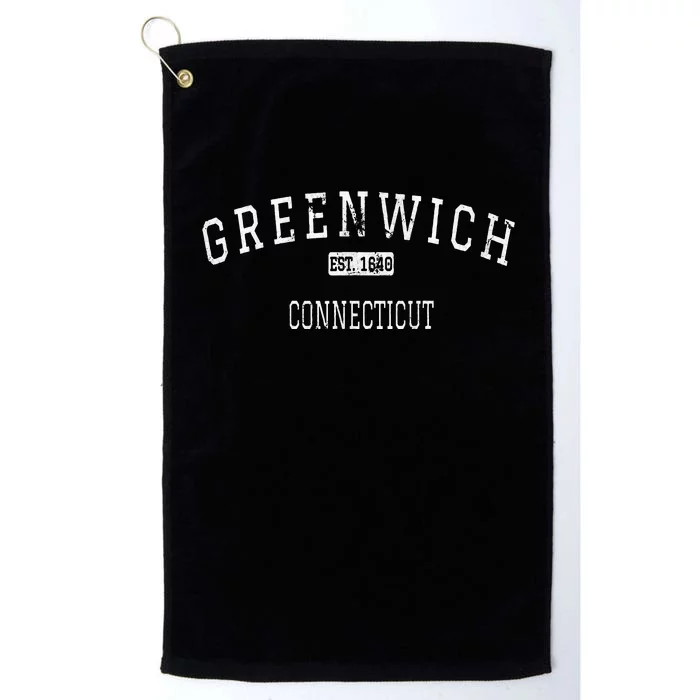 Greenwich Connecticut Ct Vintage Platinum Collection Golf Towel