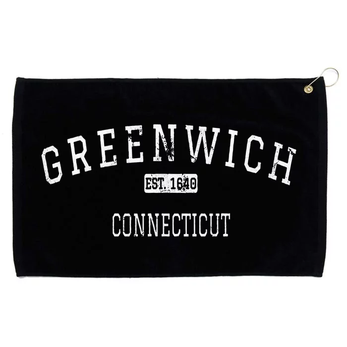 Greenwich Connecticut Ct Vintage Grommeted Golf Towel