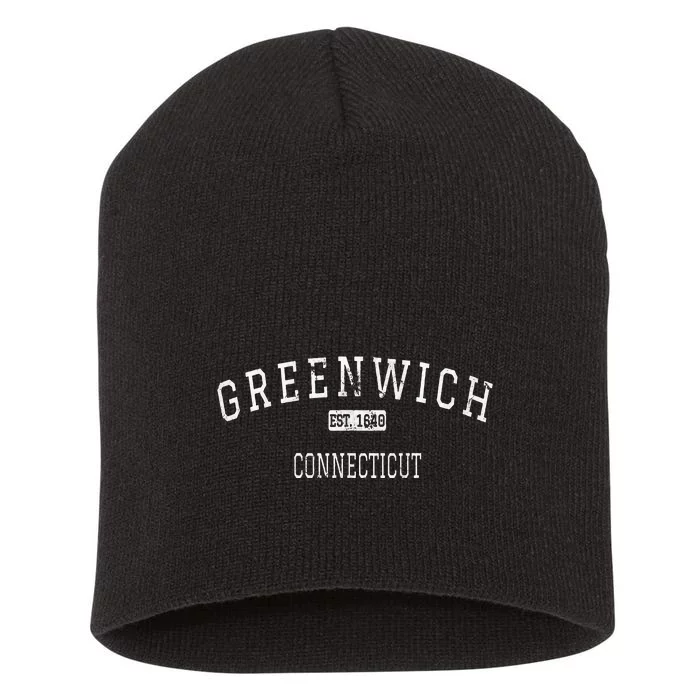 Greenwich Connecticut Ct Vintage Short Acrylic Beanie