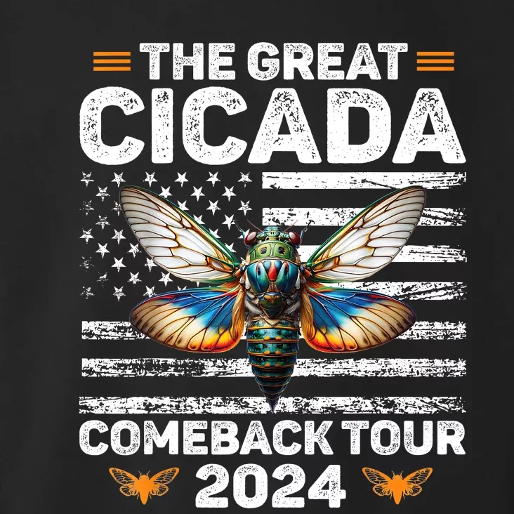 Great Cicada Come Back 2024 Cicada Invasion 2024 Toddler Hoodie