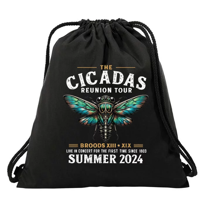 Great Cicada Come Back 2024 Cicada Invasion 2024 Drawstring Bag