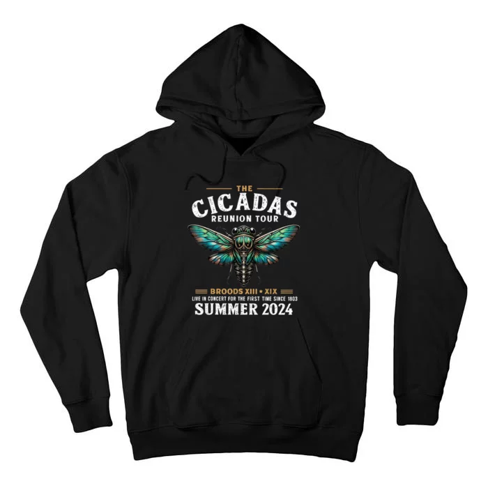 Great Cicada Come Back 2024 Cicada Invasion 2024 Tall Hoodie