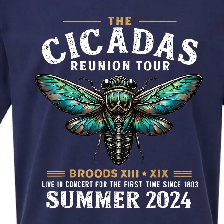 Great Cicada Come Back 2024 Cicada Invasion 2024 Sueded Cloud Jersey T-Shirt