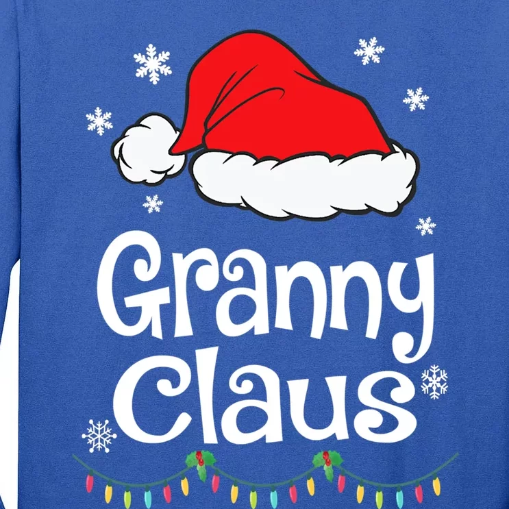 Granny Claus Cute Gift Christmas Pajama Family Matching Xmas Gift Tall Long Sleeve T-Shirt