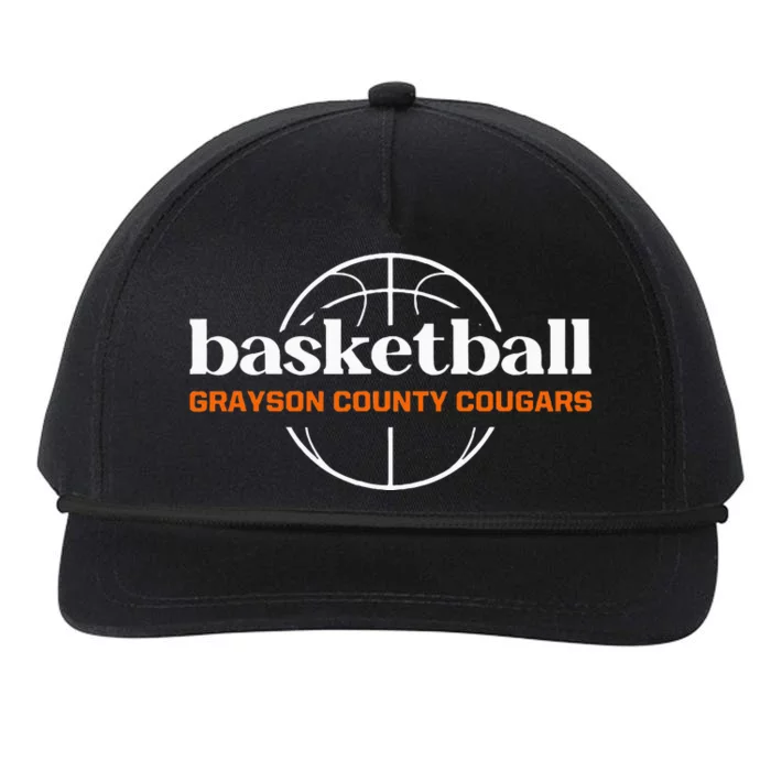 Grayson County Cougars Basketball Snapback Five-Panel Rope Hat