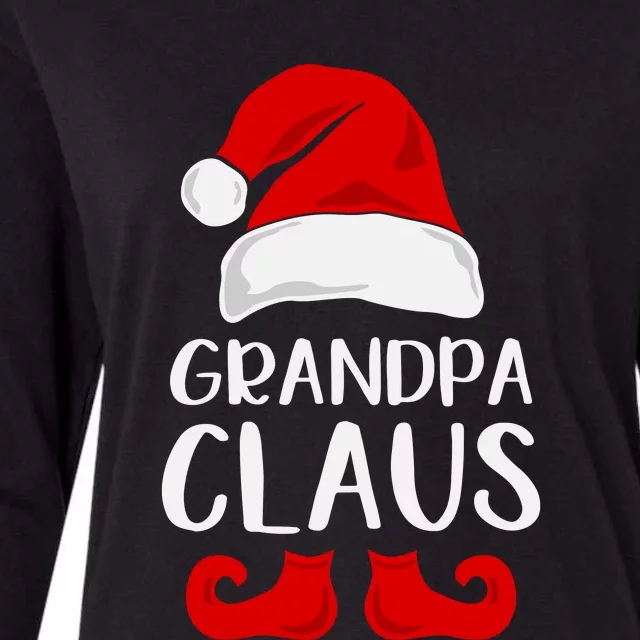 Grandpa Claus Christmas Papa Santa, Cute Christmas, Funny Christmas, Papa Claus Womens Cotton Relaxed Long Sleeve T-Shirt