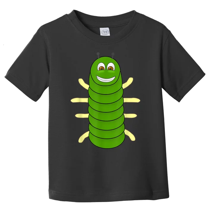 Green Caterpillar Character Cute Animal Halloween Costume Toddler T-Shirt