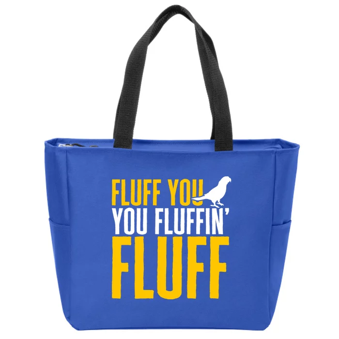 Green Cheek Conure Fluff You You Fluffin' Fluff Sun Conure Great Gift Zip Tote Bag