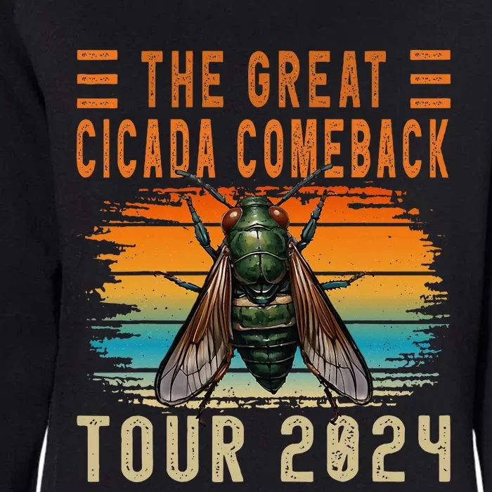 Great Cicada Comeback 2024 Womens California Wash Sweatshirt