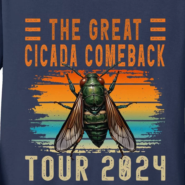 Great Cicada Comeback 2024 Kids Long Sleeve Shirt