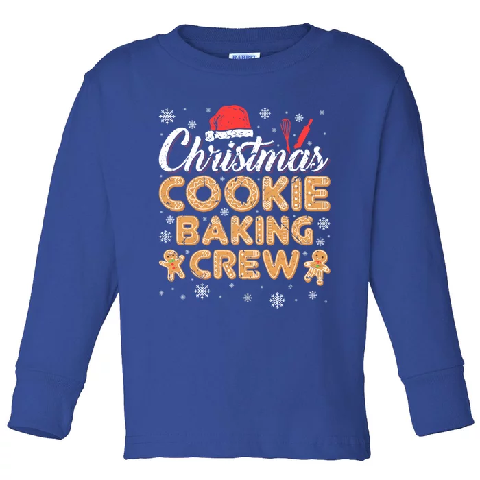 Gingerbread Christmas Cookie Baking Crew Gift Toddler Long Sleeve Shirt