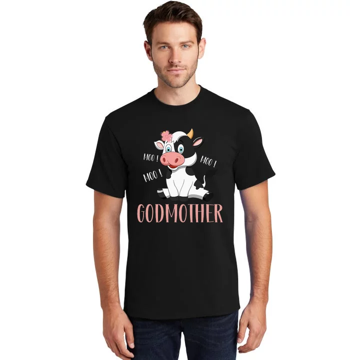 Godmother Cow Cute Cow Farmer gift for Birthday Tall T-Shirt