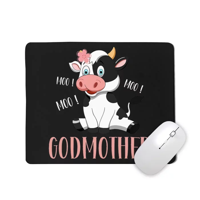 Godmother Cow Cute Cow Farmer gift for Birthday Mousepad