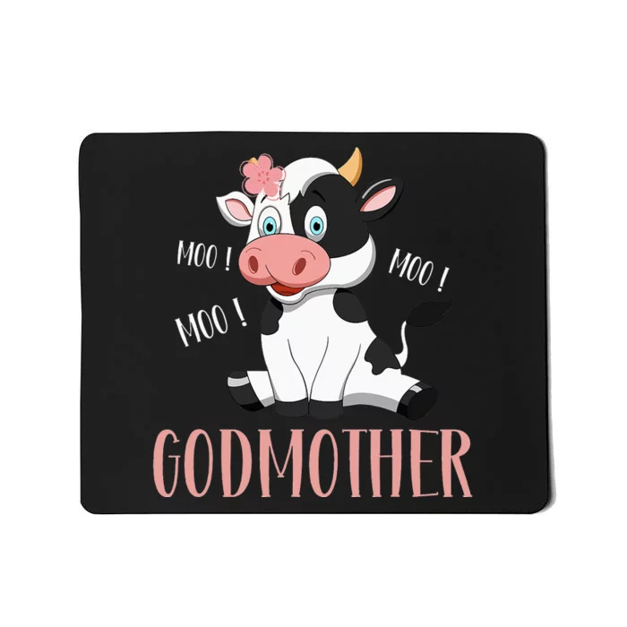 Godmother Cow Cute Cow Farmer gift for Birthday Mousepad