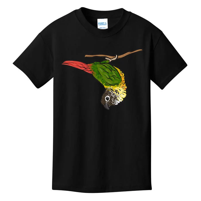 Green Cheek Conure Parrot Bird Conure Kids T-Shirt