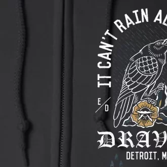 Gothic Crow Cult Horror Full Zip Hoodie