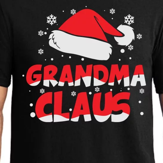 Grandma Claus Christmas Santa Hat Pajama Set