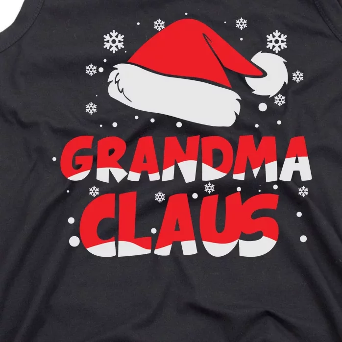 Grandma Claus Christmas Santa Hat Tank Top