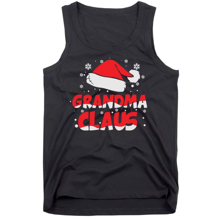 Grandma Claus Christmas Santa Hat Tank Top