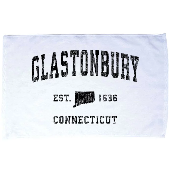 Glastonbury Connecticut Ct Vintage Athletic Sports Microfiber Hand Towel