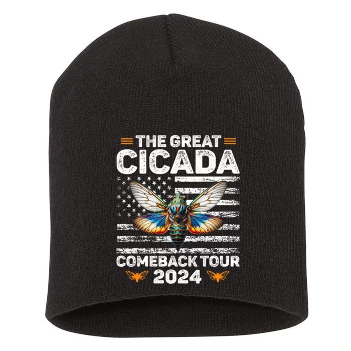 Great Cicada Come Back 2024 Cicada Invasion 2024 Short Acrylic Beanie