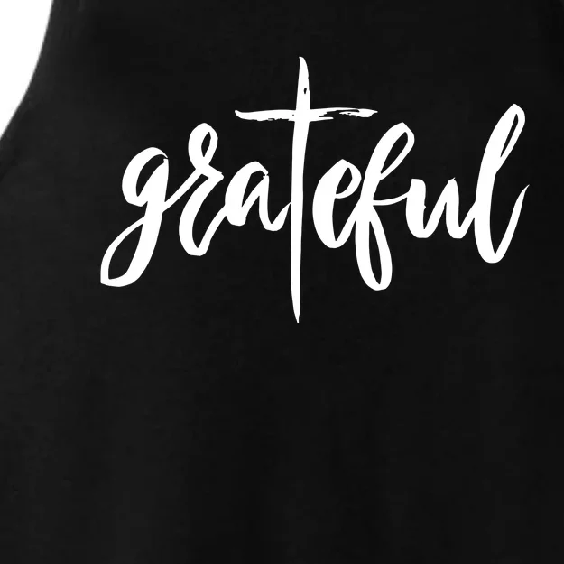 Grateful Cross Christianity Ladies Tri-Blend Wicking Tank