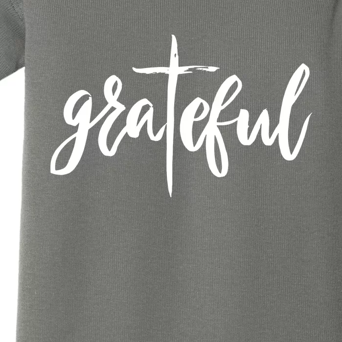 Grateful Cross Christianity Baby Bodysuit