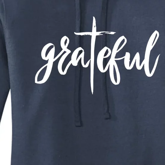 Grateful Cross Christianity Women's Pullover Hoodie